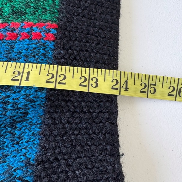 Carlisle Sport Wool Vintage Size M Button Cardigan Block Tartan Pattern Colorful - Picture 7 of 7